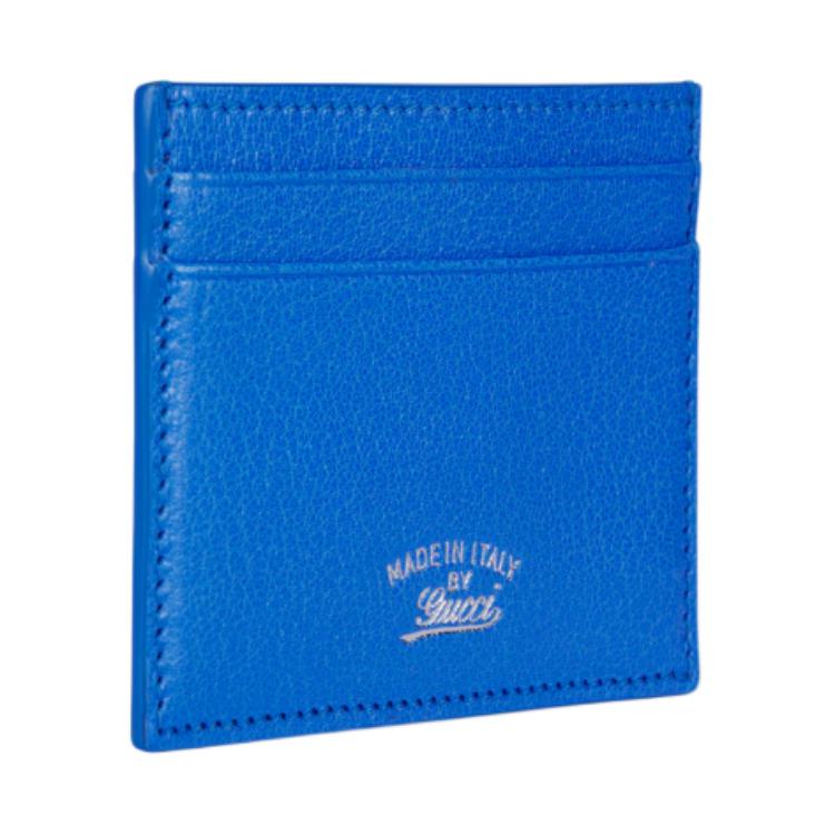 GUCCI Кожаный картхолдер Men's Blue — фото 2