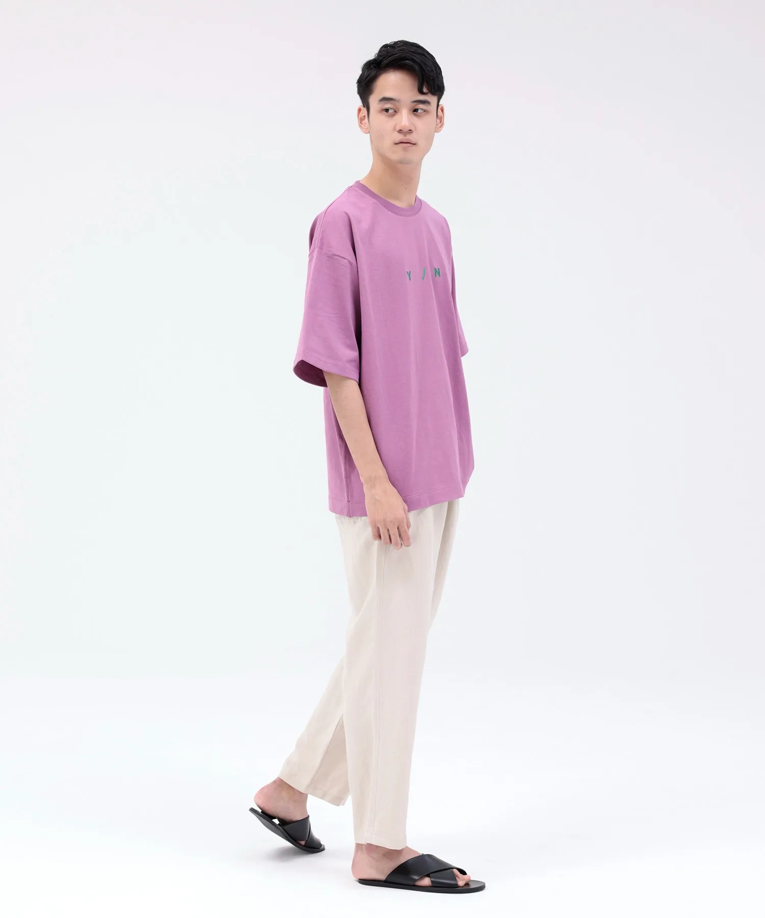 Унисекс льняные брюки ARCH & LINE LINEN/RAYON EASY PANTS коричневые — фото 2
