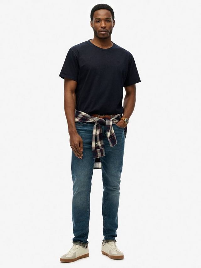 Футболка essentials из органического хлопка обычной посадки с коротким рукавом Superdry, темно-синий — фото 3