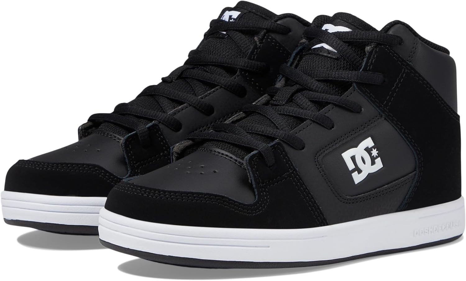 

Кроссовки DC Shoes Girls DC Unisex-Child Manual V Hi для скейтборда, белый/черный