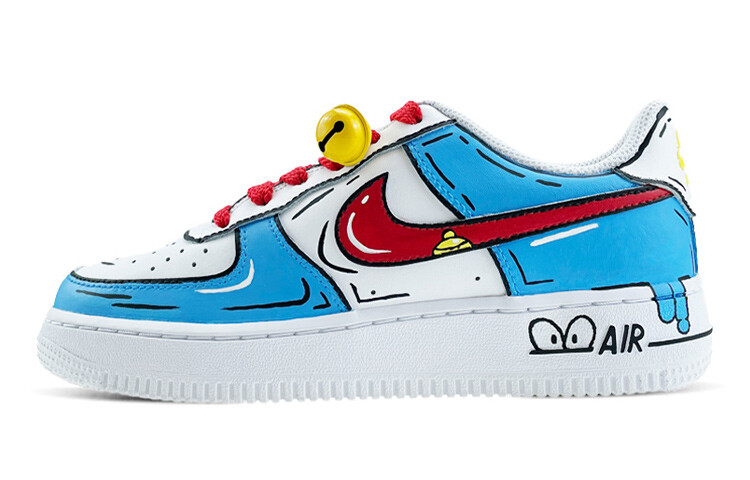Кроссовки Nike Air Force 1 Skateboard Shoes Women's Low-Top Blue Red/White