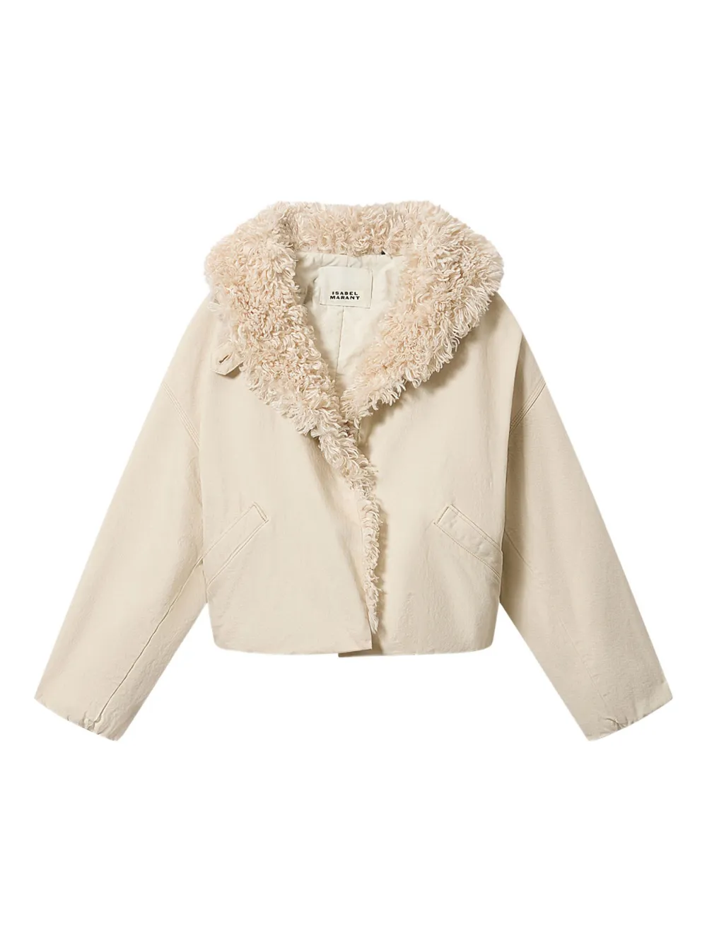 

Куртка Charone с меховой отделкой Isabel Marant, бежевый
