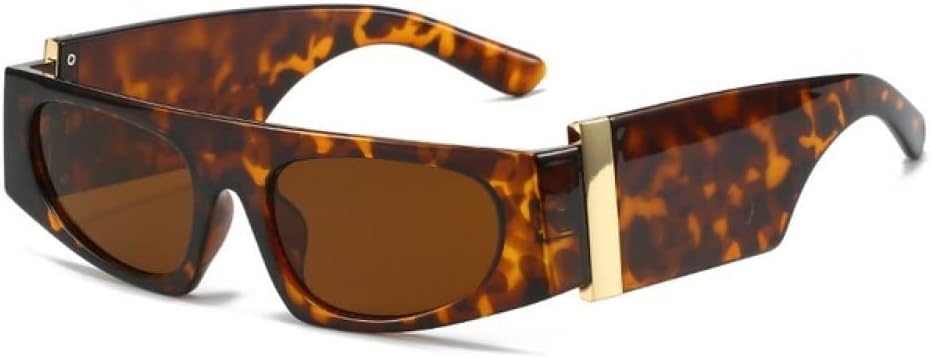 

Ретро-солнцезащитные очки «кошачий глаз» для женщин с градиентным переходом цвета, широкие дужки; панк-солнцезащитные очки с защитой от УФ-излучения UV400 для мужчин LANGSER, Leopard