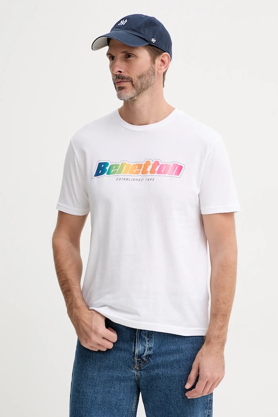 

Хлопковая футболка United Colors Of Benetton, белый