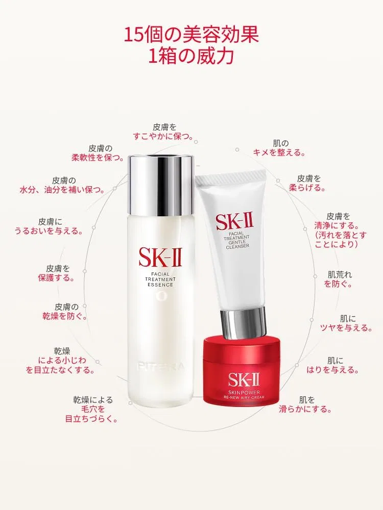 Набор средств по уходу за кожей SK-II Pitera Youth Essential Set Renewed Edition (лосьон, крем) 75 мл + 15 г + 20 г — фото 4