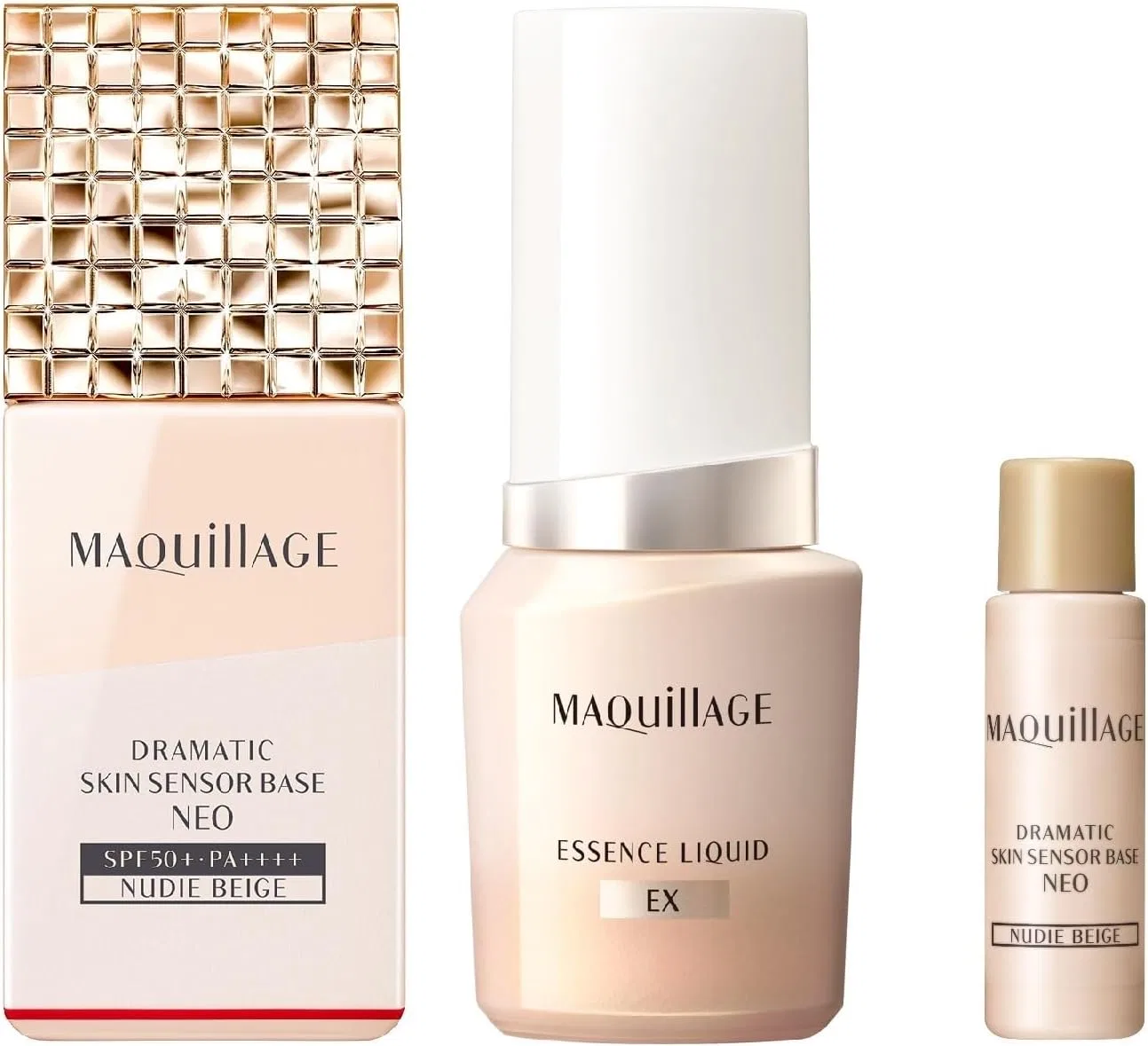 Набор для макияжа Maquillage с тональной основой и жидким тоном, оттенок Nude Beige, 25 мл + 8 мл