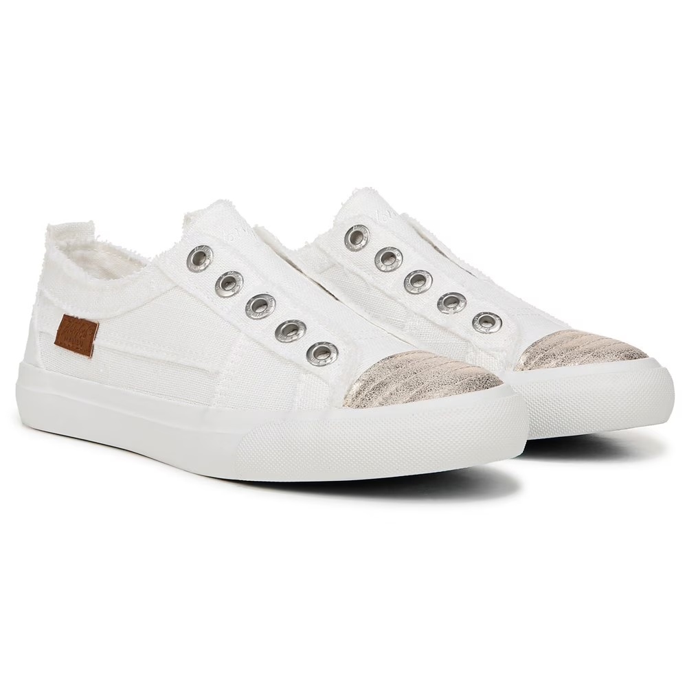 Кеды без шнурков Blowfish Malibu, off white linen fabric