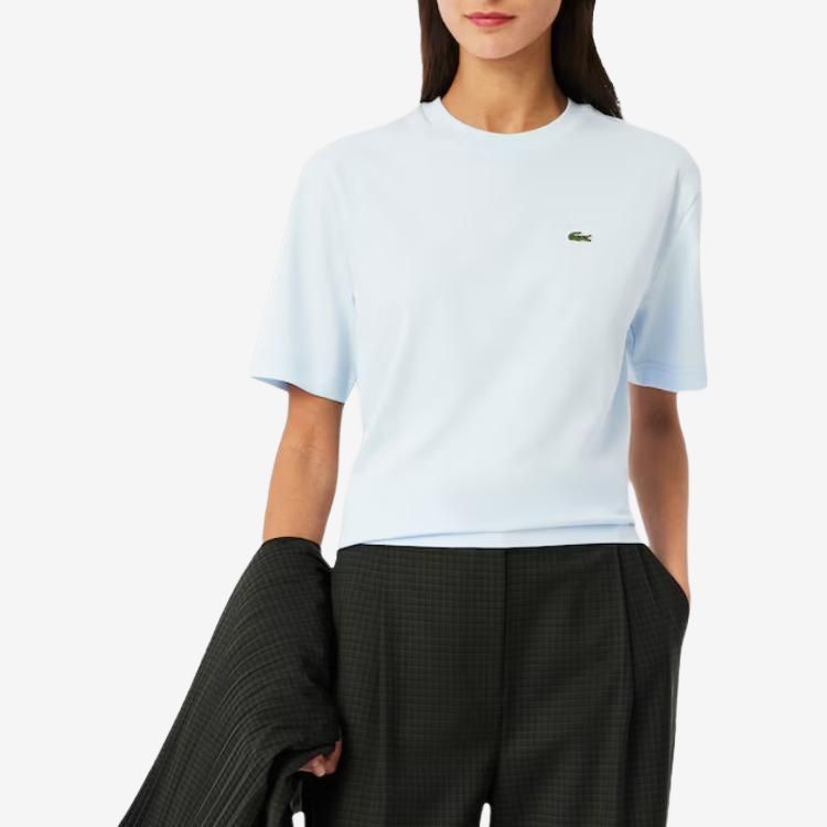 Футболка женская LACOSTE Синяя, стильная и комфортная — фото 2