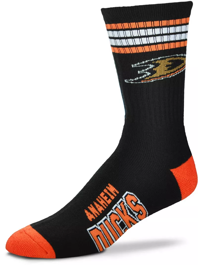 

Носки Deuce Crew с 4 полосками для босых ног Anaheim Ducks For Bare Feet