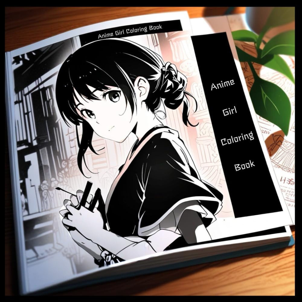 

50 Anime Girl Coloring Book: Size 8.5”x8.5” | 50 Pages | Cartoon