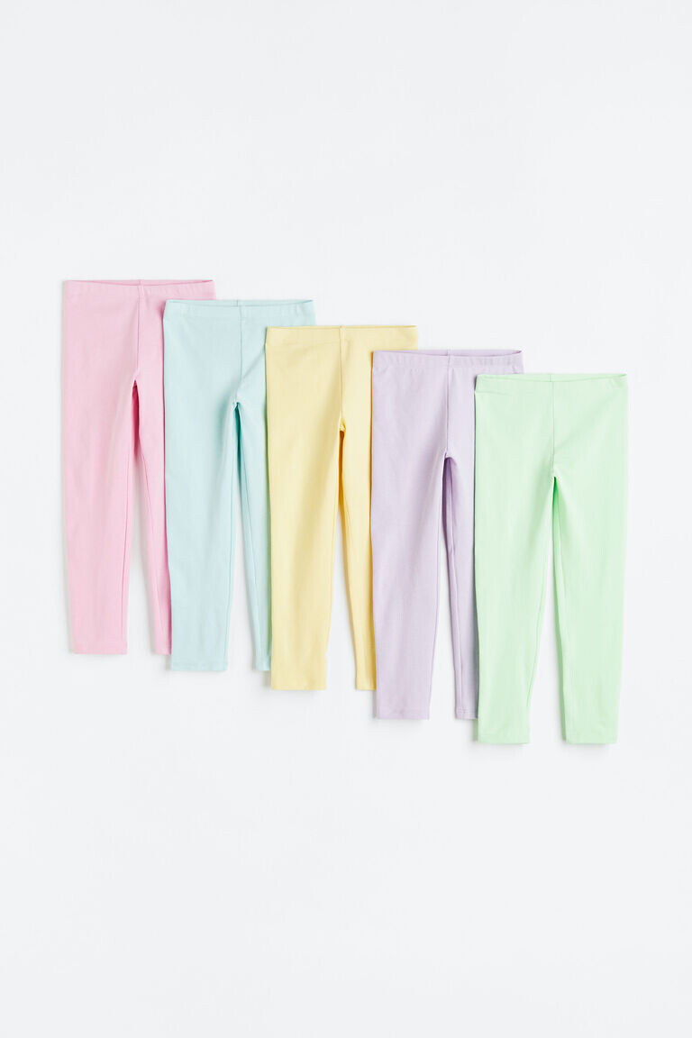 

Комплект из 5 леггинсов из джерси H&M, зеленый