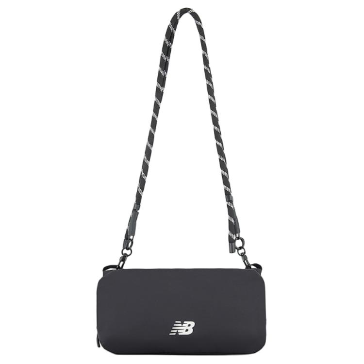 

New Balance Тканевая наплечная сумка женская черная, Black
