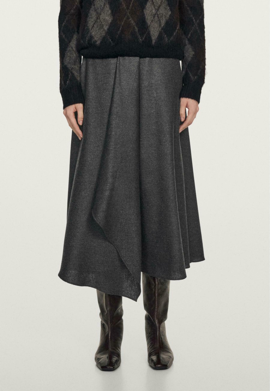 

Юбка Massimo Dutti A-line skirt, Grey