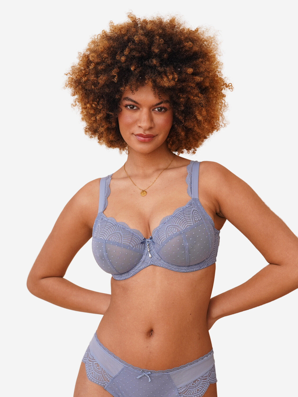 

Бюстгальтер с косточками SugarShape BH Clara Lace, цвет blue grey