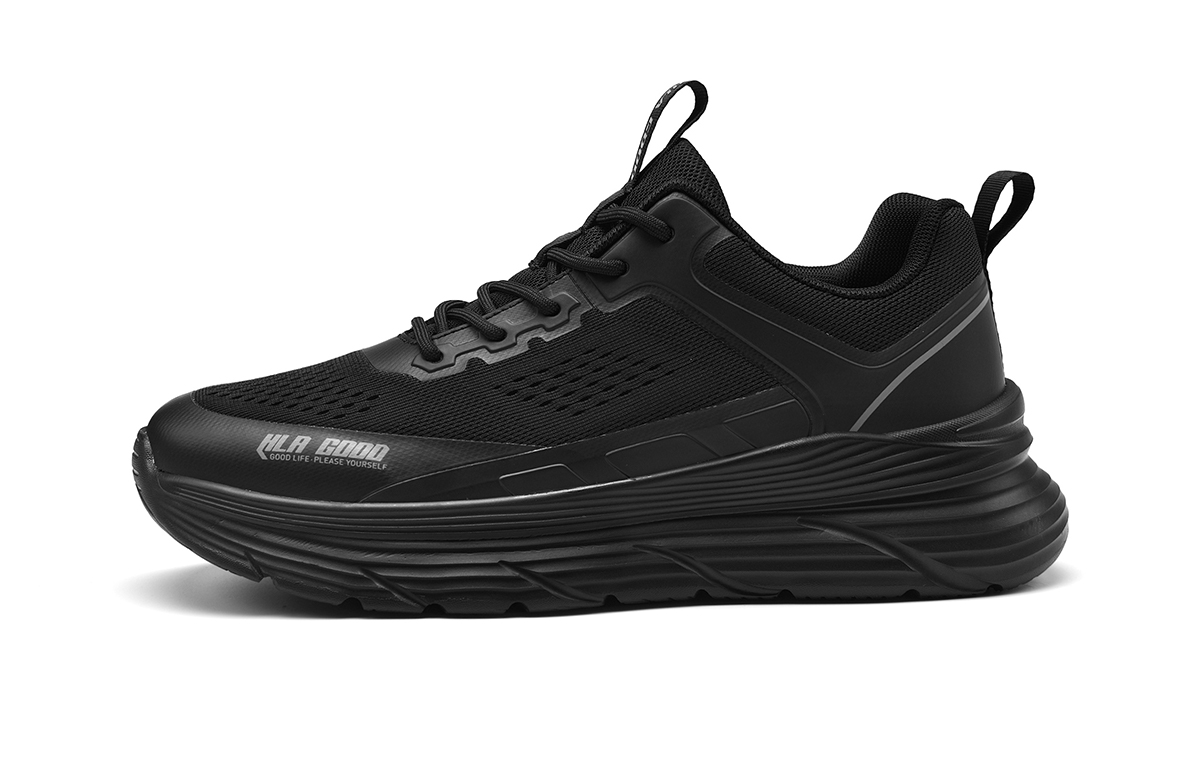 

Дышащие и прочные низкие кроссовки для бега для мужчин HLA, Black