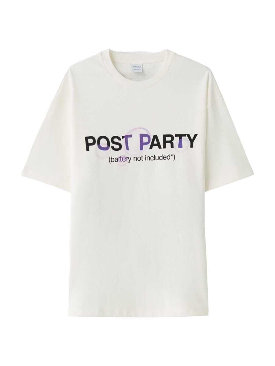 

Классическая футболка Bershka Shirt, белый