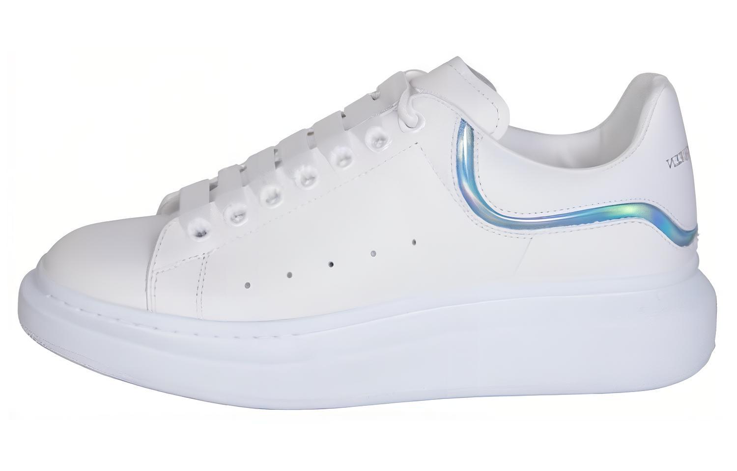 

Alexander McQueen Кроссовки Oversized White Iridescent Stripe