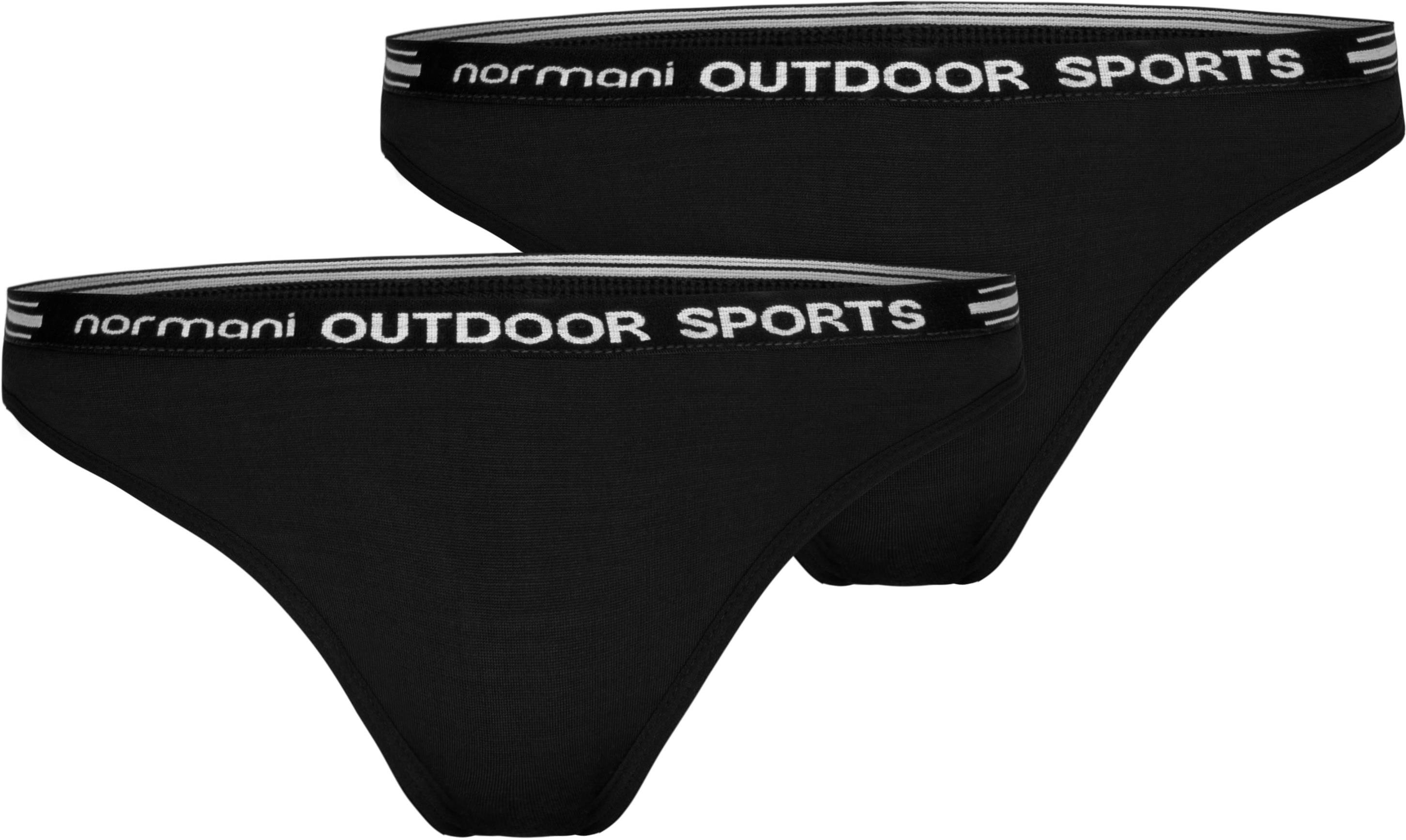 

Трусы Normani Outdoor Sports 2er Pack Damen Merino Tanga „Dubbo“, черный