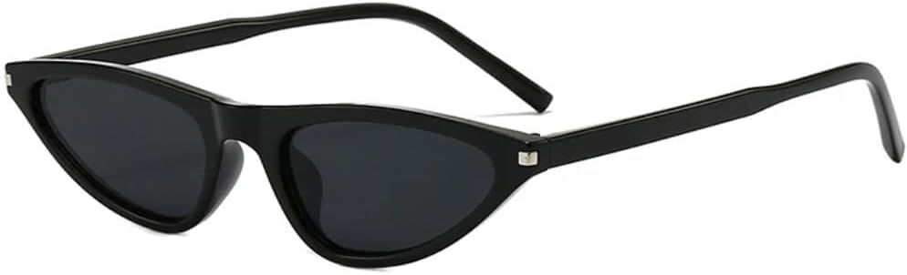 

Солнцезащитные очки с защитой UV400 | Маленький размер "кошачий глаз" | Цветные линзы | Для женщин и мужчин | Для занятий спортом на открытом воздухе и вождения LXLHWN, Black Grey