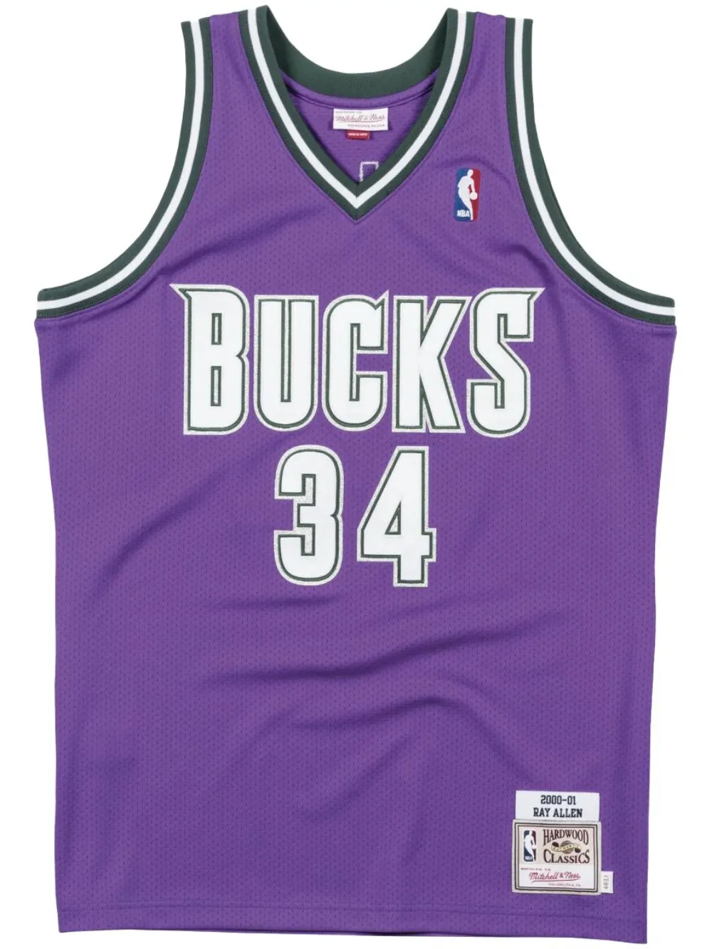 

Топ NBA Milwaukee Bucks 2000 Ray Allen Authentic Mitchell & Ness, фиолетовый