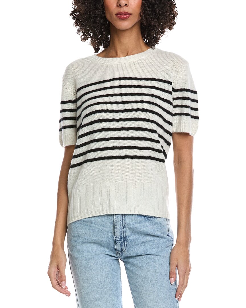 

Кашемировый свитер с круглым вырезом REVERIEE, белый