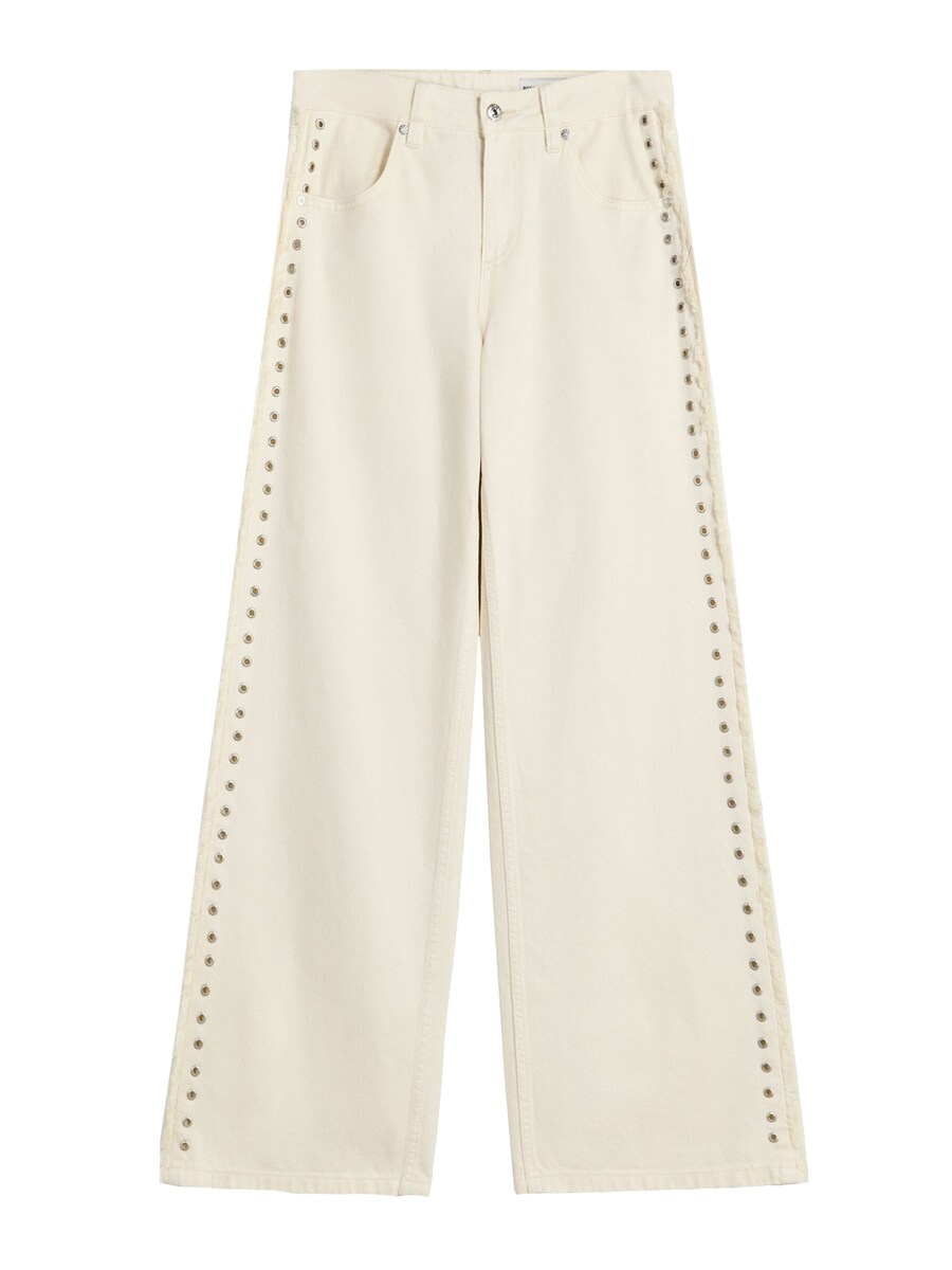 

Джинсы с широкими штанинами Bershka, White denim