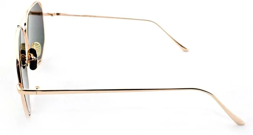 

Newbee Fashion - Солнцезащитные очки "Raven" с геометрическим узором, выполненные из высококачественного матового алюминия Newbee Fashion Sunglasses, Gold/Yellow