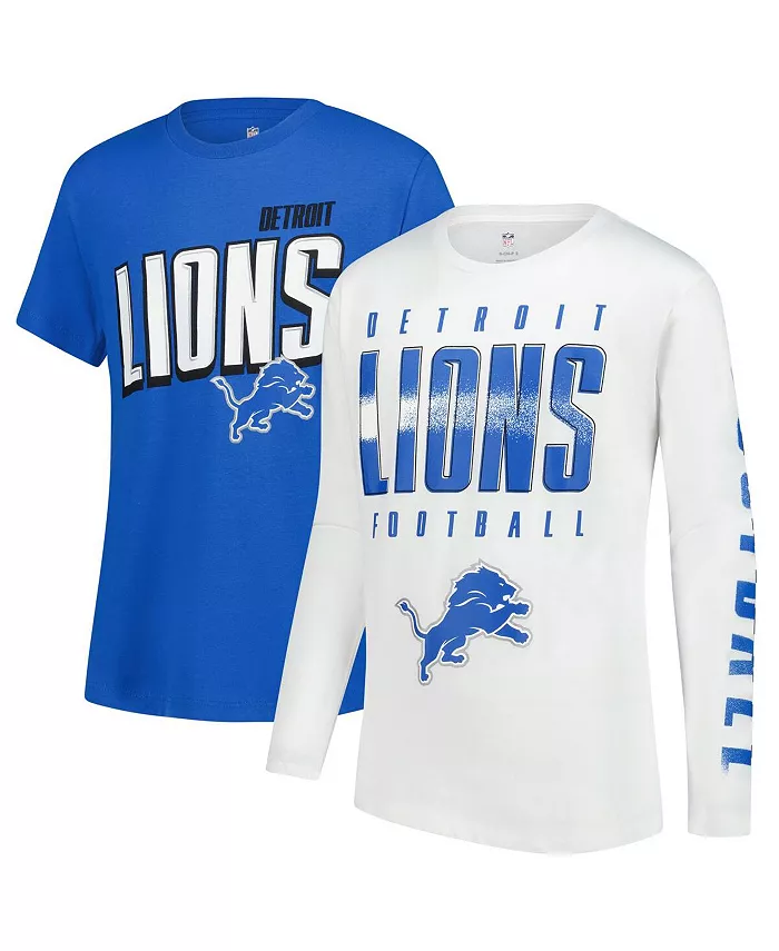 

Комплект из двух футболок Detroit Lions The Mix Combo для больших мальчиков и девочек Outerstuff