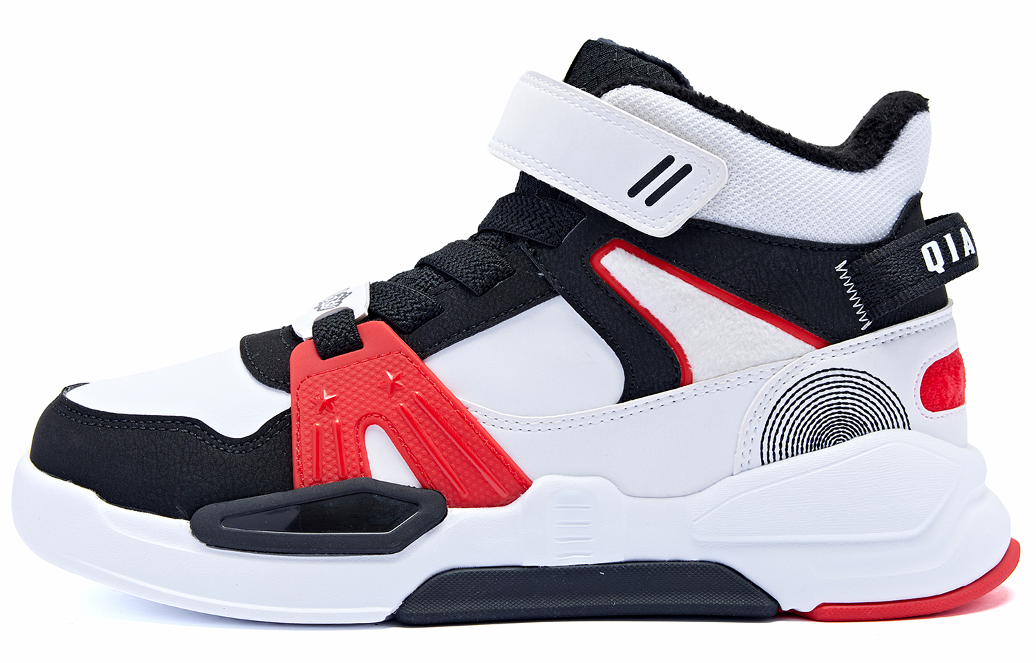 

QIAODAN Антискользящие износостойкие детские скейтбординг кроссовки Jordan белый черный подростки