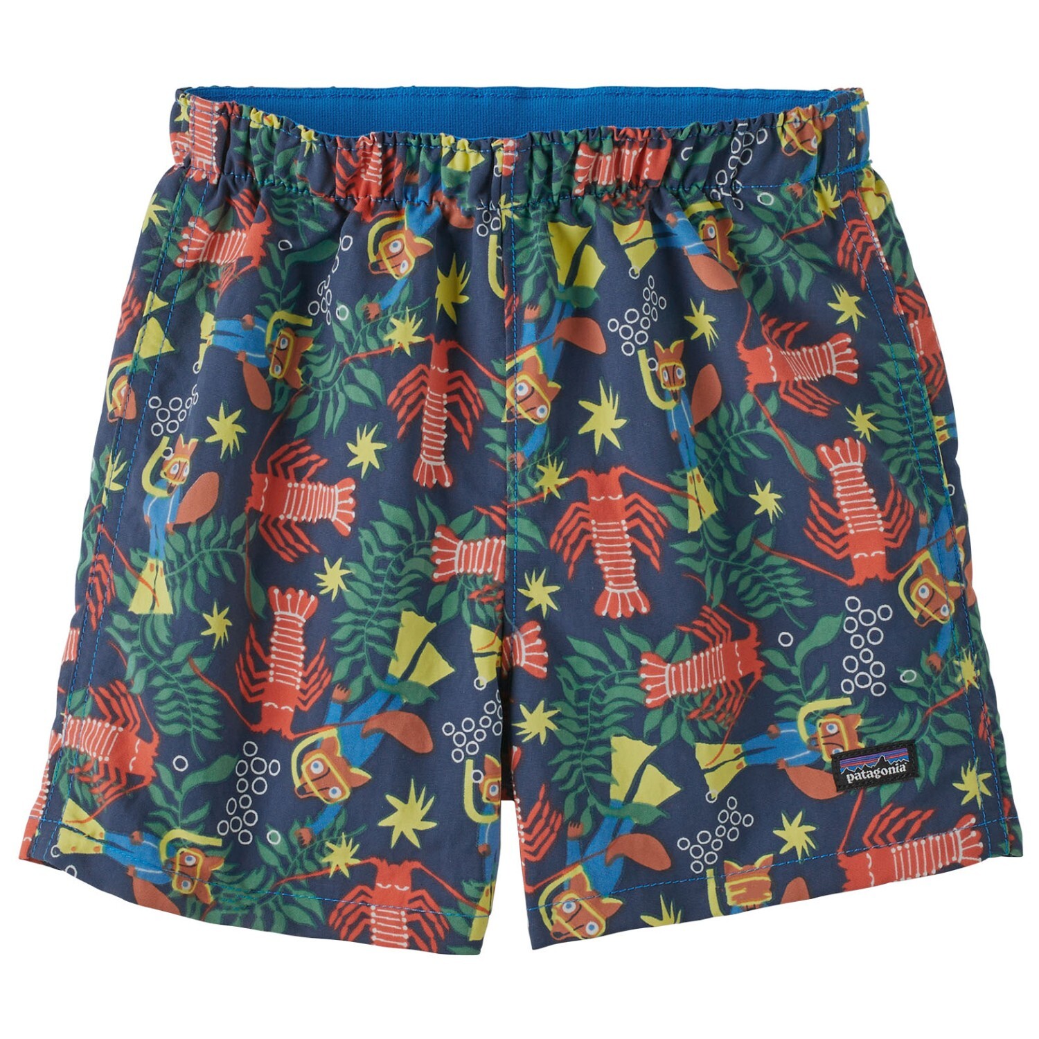 

Шорты Patagonia Kid's Baggies Shorts, цвет Drew And Lobby/Lagom Blue