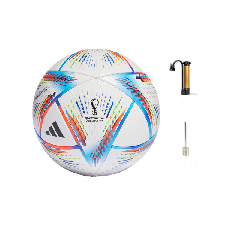 

Adidas Размер 54 размер футбольный резиновый бесшовный термосварной unisex белый/небесно-голубой/флуоресцентный красный