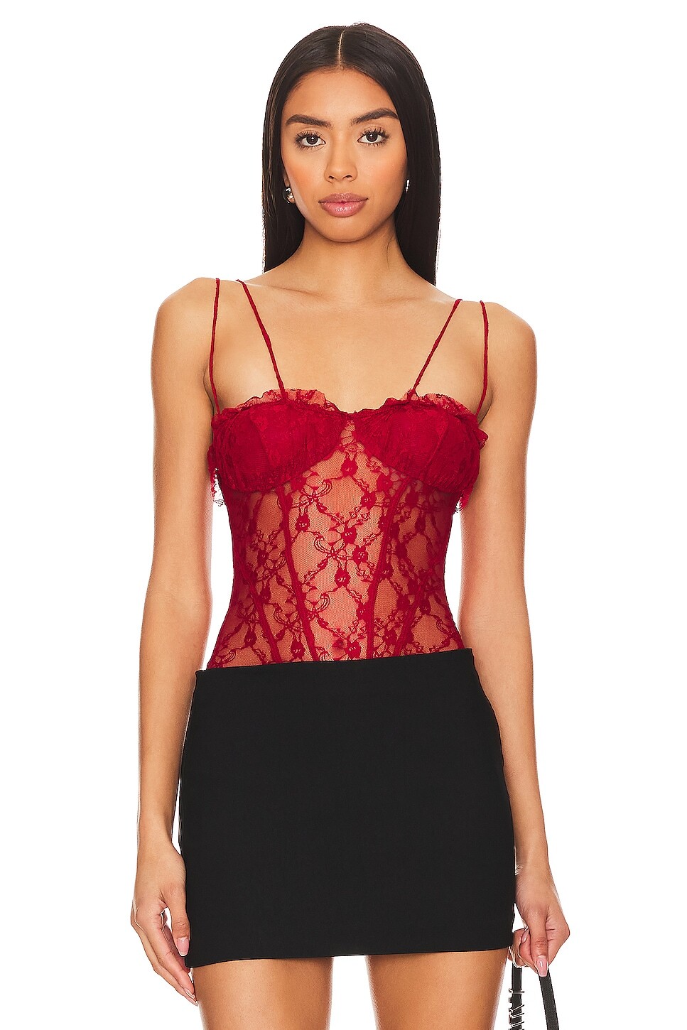 

X интимно fp если ты осмелишься боди в клюквенном цвете Free People, цвет cranberry
