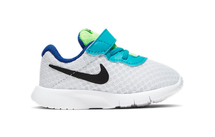 Кроссовки Nike Tanjun Toddler Shoes TD Low-top White/Oracle Light Green/Ultra Blue/Black — фото 2