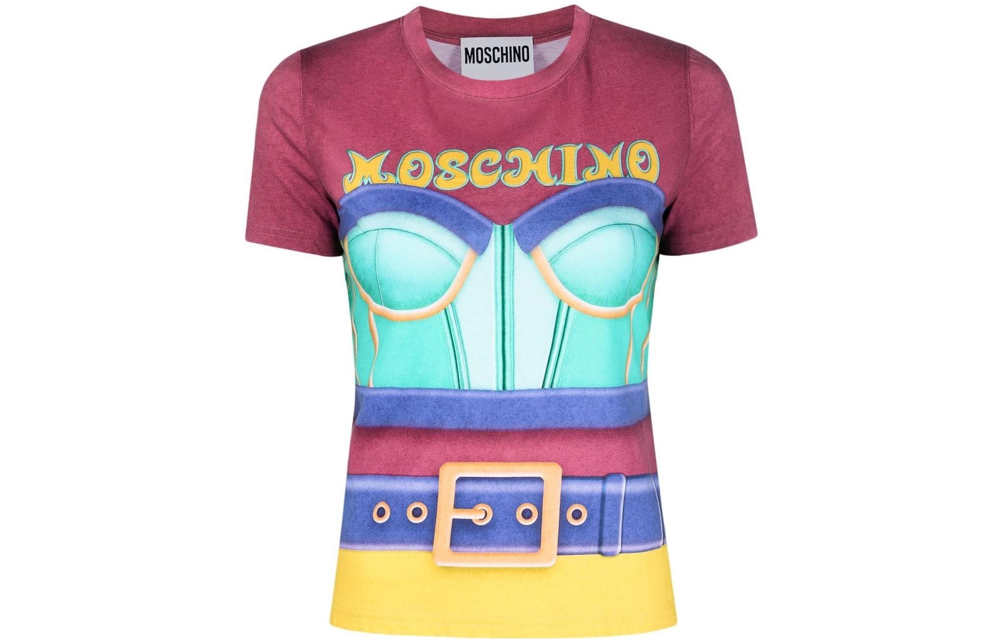 

Футболка женская разноцветная MOSCHINO