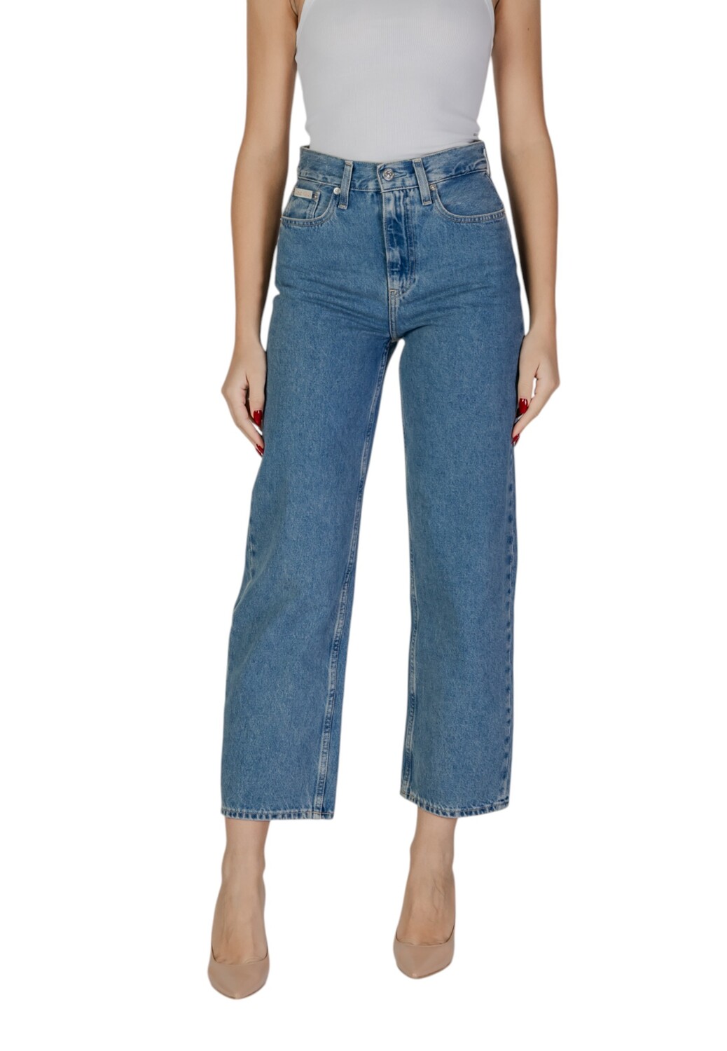 

Джинсы Calvin Klein Jeans укороченные, синий