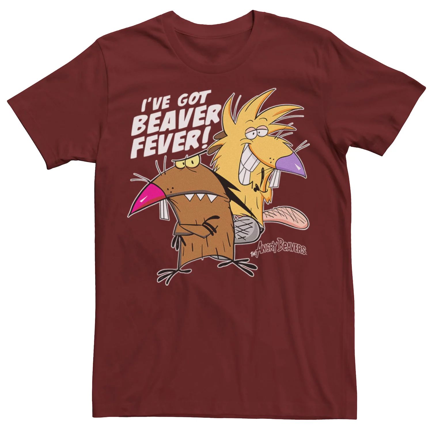 

Мужская футболка Angry Beavers I've Got Beaver Fever с портретом Licensed Character