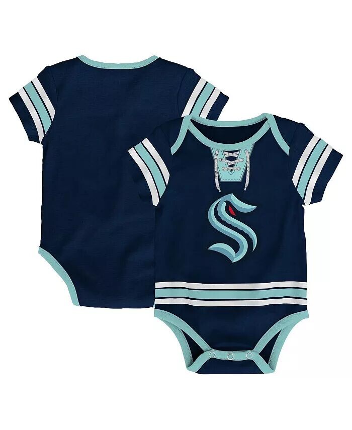 

Боди для хоккейной майки Seattle Kraken для мальчиков и девочек Deep Sea Blue Outerstuff