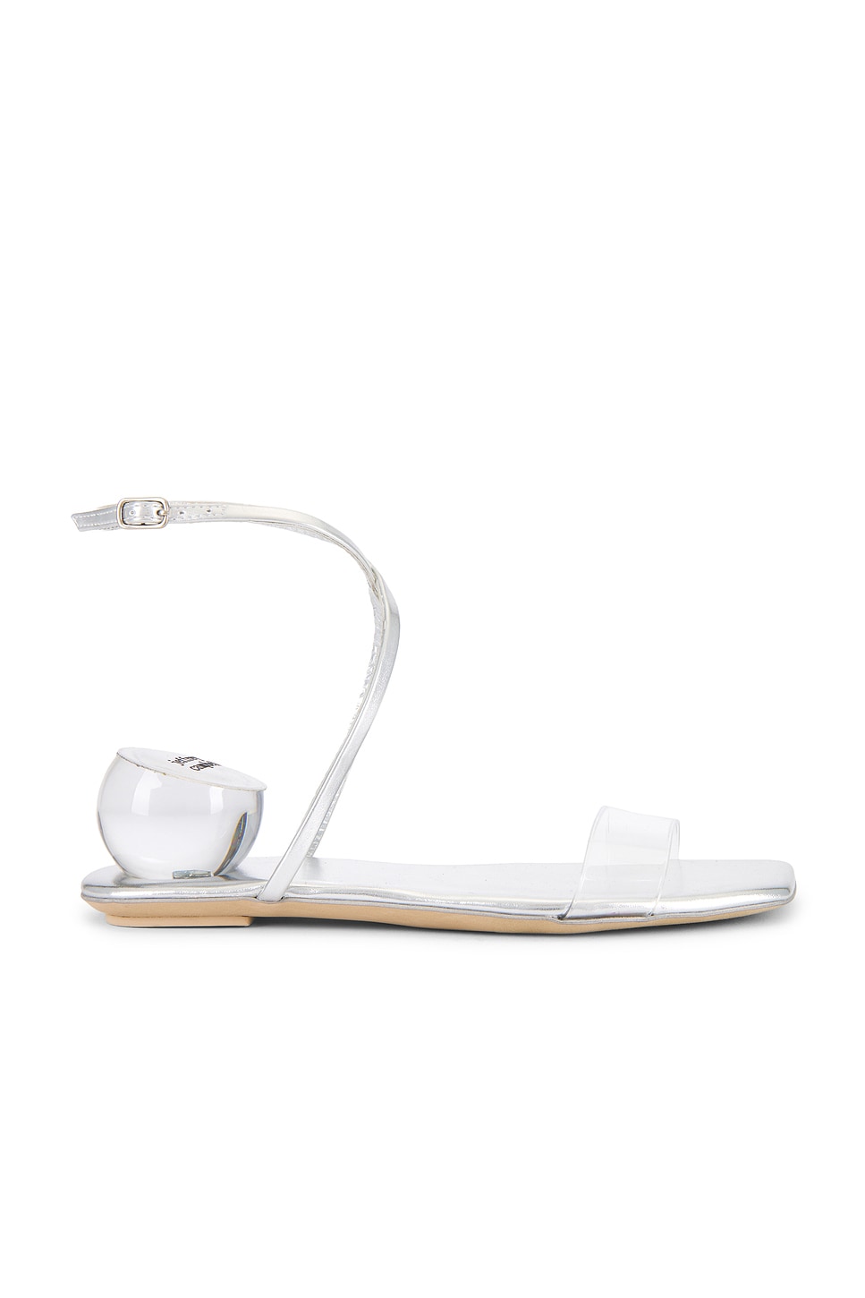 Сандалии Foretell от Jeffrey Campbell, silver clear