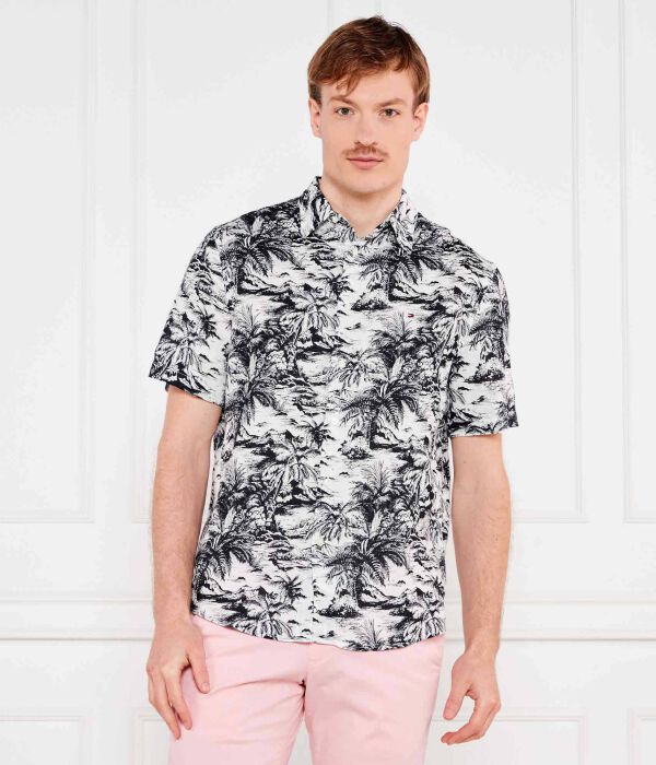 

Льняная рубашка Regular fit Tommy Hilfiger, белый