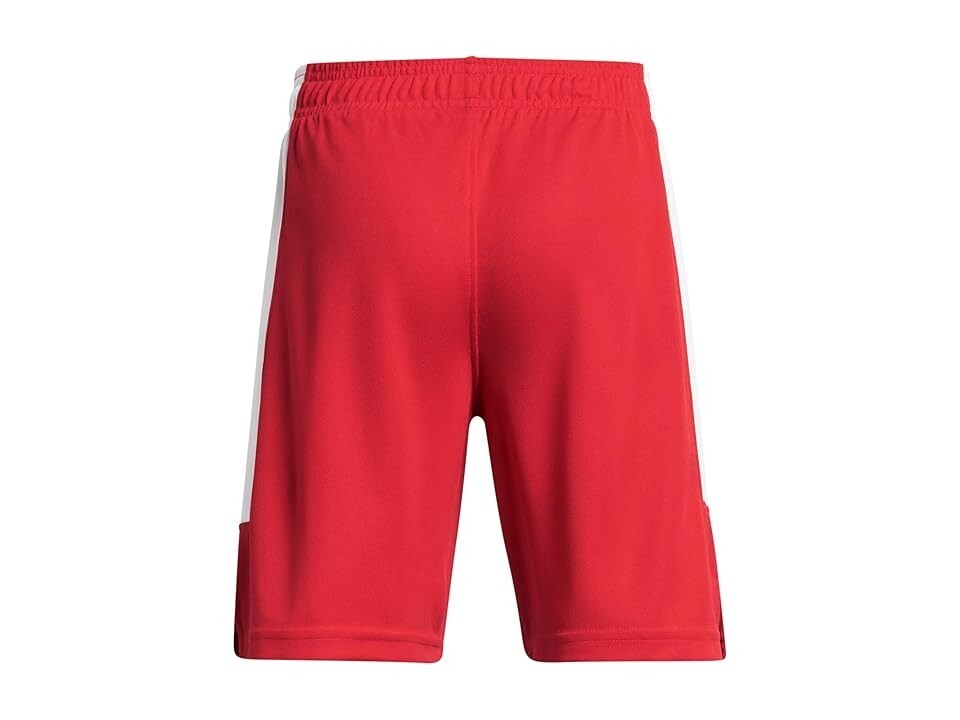 Детские шорты Under Armour Baseline, красные, с эластичным поясом, прямого кроя, спортивные, SRT286 — фото 2
