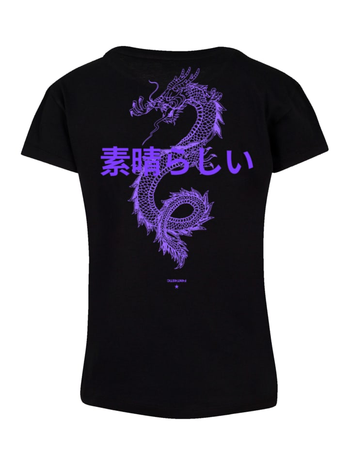 

Женская футболка Box с драконом черного цвета F4NT4STIC, Черный, Женская футболка Box с драконом черного цвета F4NT4STIC