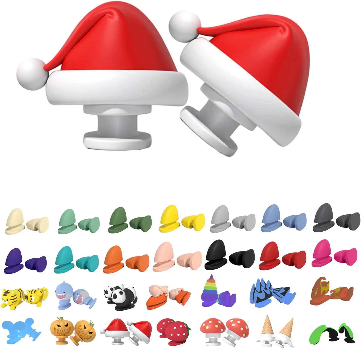 Шлепанцы Shark с заменой плавника Strawberry, тапочки Cloud Shark с 3D забавными плавниками Fire Ice Cream Cone Panda Santa Hat Generic — фото 2