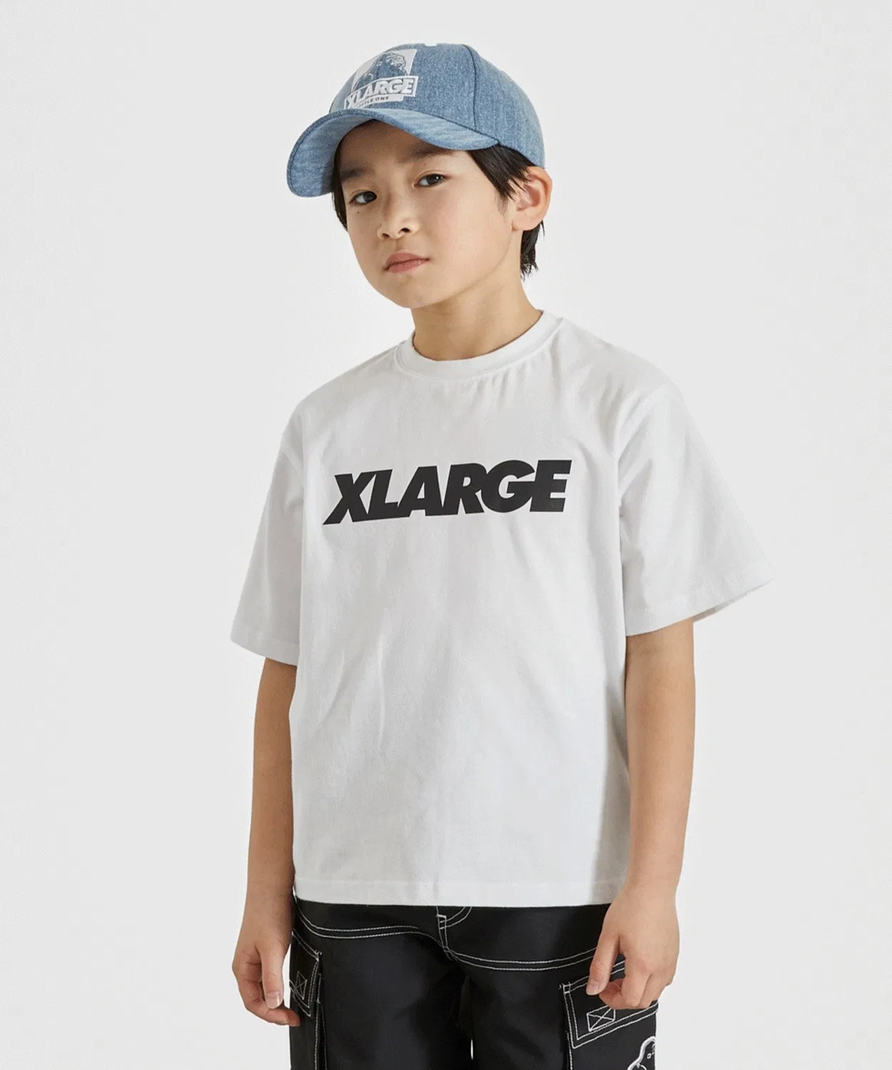 Детская футболка с логотипом XLARGE KIDS белая