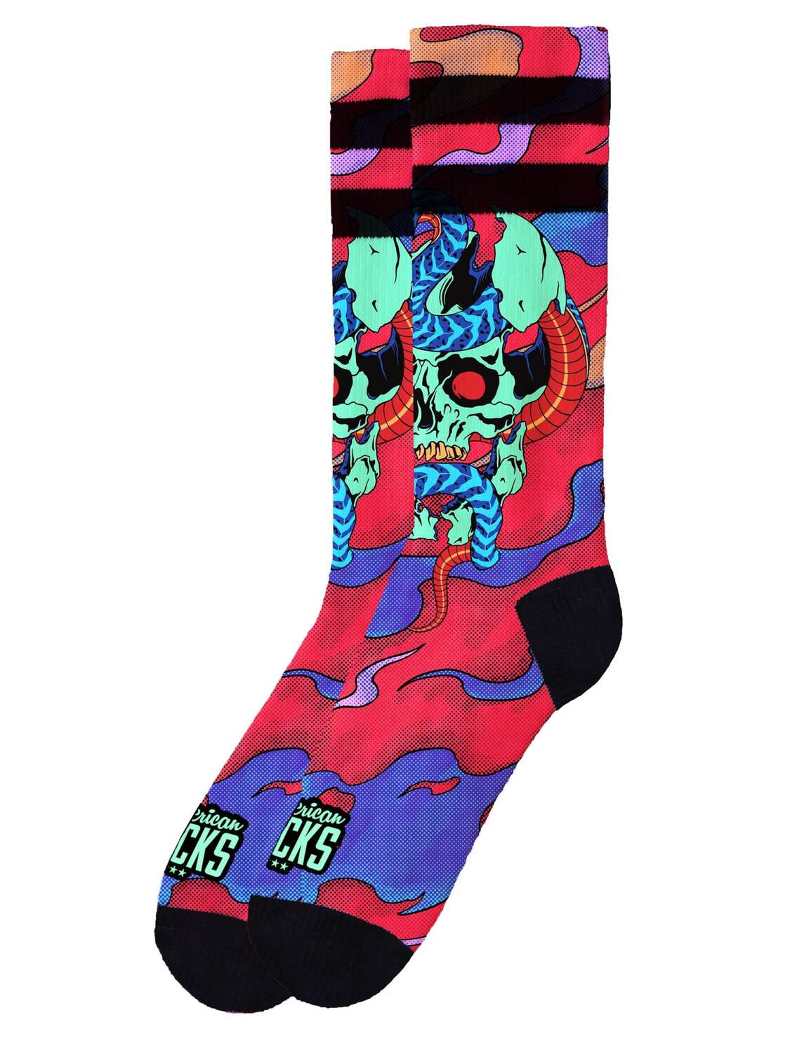 

American Socks Носки 'Dead and Alive' в розовом цвете