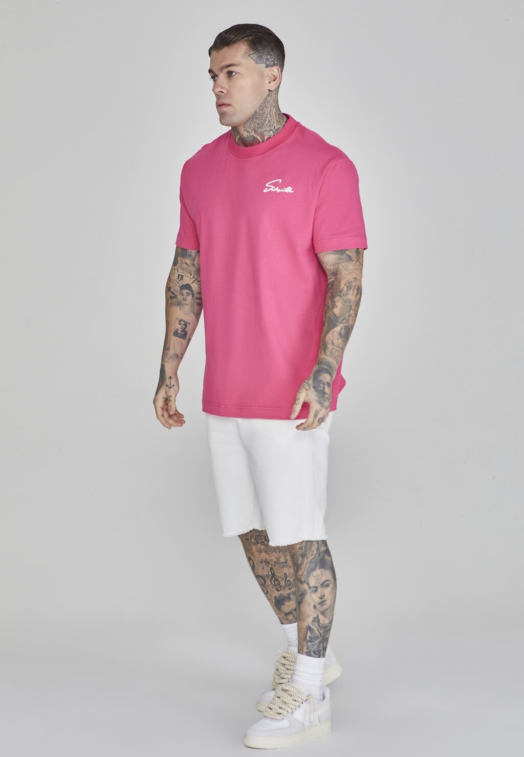

Футболка с принтом Script SIKSILK, розовая