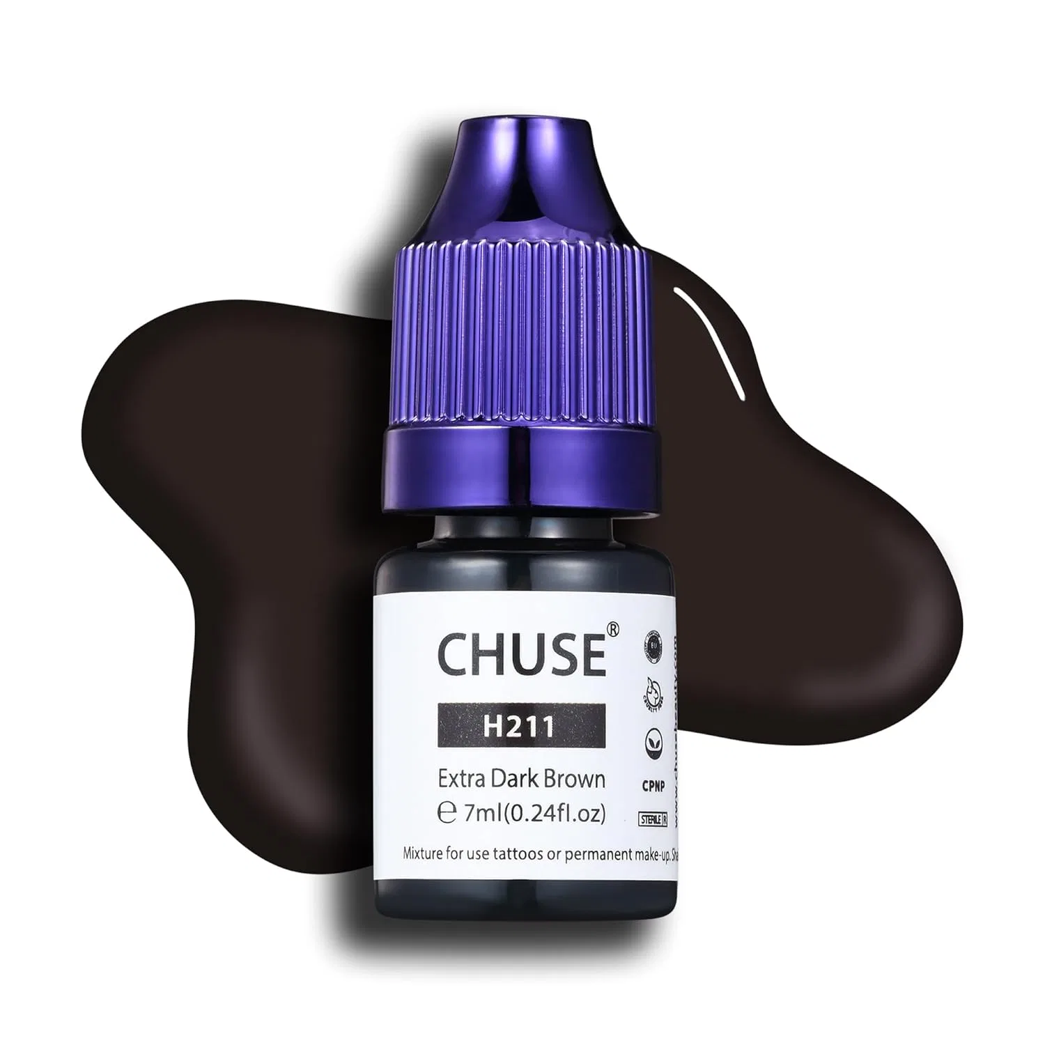 Гибридный пигмент для перманентного макияжа бровей CHUSE «H211 Extra Dark Brown» Chuse, H211 Extra Dark Brown