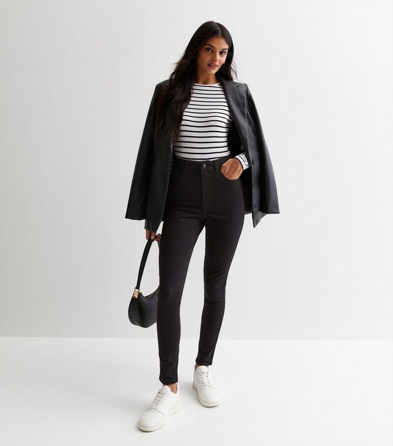 

Черные джинсы скинни Lift & Shape Jenna New Look, черный