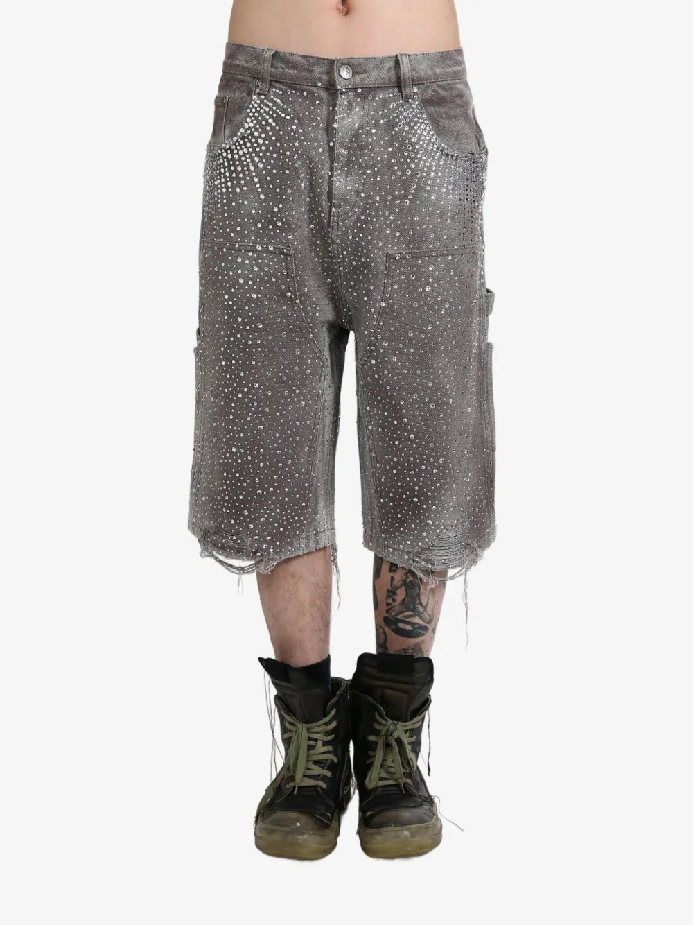 

Джинсовые шорты с кристаллами BIRTH OF ROYAL CHILD, коричневый