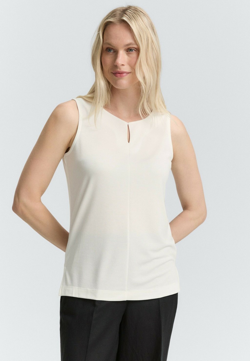 

Топ CREW NECK TOM TAILOR, кремовый