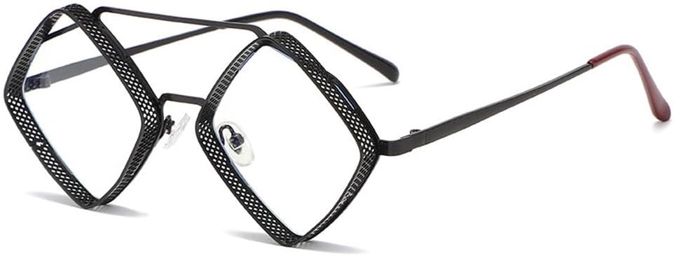 

Солнцезащитные очки в стиле ретро-стимпанк для мужчин, металлическая полая оправа, градиентные зеркальные линзы, защита от УФ-излучения UV400, для женщин в стиле панк generic, Black Clear